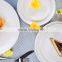custom porous ceramic plates white porcelain serving dishes