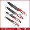 4pcs ceramic knife with ABS handle EVA box packing kitchen knife set