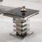 D414 Living Room Set Square Marble Black Small End Table