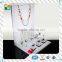 Luxury design acrylic jewelry display stands for necklace 2015 latest design acrylic display for jewelry acrylic show case