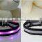 Battery free vibration energy PET collar with self-powered LED light