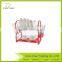 2 Tiers Red Metal Best Dish Rack