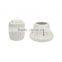 Eco-Friendly Elegant Pure White Ceramic Table Lamp Shape Candle Holders