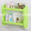 plastic two layers bathroom storage rack/kitchen shelf with strong sucker