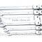 QJT- S12 Useful CR-V Combination Ratchet Wrenches Set Adjustable Ratchet Ring Spanner Set