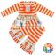 Organ Kids Wholesale Winter Clothes Pumpkin Girls Ruffle Outfits Cotton Stripe Baby Girl Clothing Set
