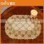 30cm*46cm golden PVC lace placemat (DOILES) for banquet
