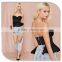 Fashion Black ruffle hem design women dancing bralet sexy tops