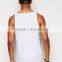 2017 Competitive New Design Custom Manufacture White Color Gym Wear Comfortable 100% Cotton Fashion Running Men's Tank Vest