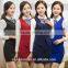 Business suit waistcoat and skirt 2 piece unifiorm suit for hotel/ office ladies