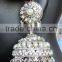 Silver pearl Jhumka earrings