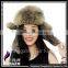 CX-C-241B Russian Style Earflap Real Rabbit Fur Customs Hats