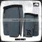 Custom logo grey board shorts with black binding cheap mens beachwear