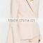 MGOO Custom Made Slim Fitting Blazers For Women One Buttons Pink Crepe Curve Lapel Flare Long Sleeves