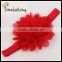 Promotions!! red Peony flower hair accessories headwear girls baby headband