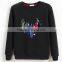 China oem cheaper customized TC65/35fleece 300grm printed crewneck sweatshirt with good quality