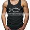  china printing cotton custom gym wholesale mens singlet