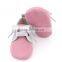 Pink satin lace shoes for genuine leather baby oxford shoe