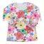 2017 Children Print 3/4 Sleeves Cotton Tops Icing Ruffle Girl Shirt Baby Shirt