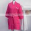 60/40 Cotton Polyester Waffle Weave Kimono Spa Bath Robe With Embroidery logo Mother Day Gift Cheap