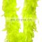 luxury florescent yellow ostrich feather boa