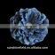 4.5Inch DIY Accessories Large Satin Flowers With Shiny Gem Center Flat Back