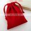 red jute drawstring shoe bag for wholesale