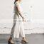 White High Waist Stacks Fitted Pant For Women