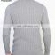 Best design long sleeve t shirt as cotton blended fabric knit sweater pullover top of unbranded wholesale mens clothing