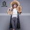 Women Cuff Black Long Down Coat Brand Goose Down Jacket With Luxury Raccoon Fur collar