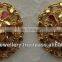 Gold plated designer stud earrings manufacturer supplier