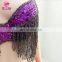 YD-069 Sexy long beaded tassel turkish performance belly dance bra