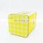Cute square custom metal milk candy gift packaging tin box for sale