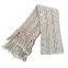 Joy Fashion Scarf Supplier Custom Long Acrylic Cable Knit Scarf with String