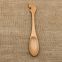 2 Pieces Wooden Cutlery for Family and Restaurant,Contains Fork and Spoon ,Made of Beech Wood