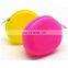 Trade Assurance Mini Round Women Wallet Zipper Kids Coin Purse Cute Silicone Pouch