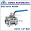 GOGO High quality Type three stainless steel switch ball valve 1/2 inch BSP female thread DN15 SS304 316 2 way water ball valve