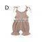 2019 summer Linen baby bodysuit romper custom printed baby onesie