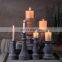 China wholesale vintage custom cement candlestick cheap home decor church pillar tall candle holder in bulk