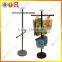 2 tiers and 4-hooks bag display rack