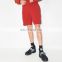 new design oem fashion custom logo high waist men red cotton shorts