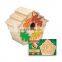Eco-Friendly DIY Wooden Decorative House For Bird,Outdoor Garden Paint Bird House Kit diy
