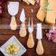 Hot Sale Bamboo Cheese Board with One Drawer and 4 Cheese Knives Set for Kitchen