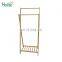 Best Quality  Bathroom Clothing Hat Rack Vintage Expandable Bamboo Towel Holder Coat Hanging Rack Stand