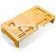 Bamboo Monitor Stand Riser 23 Inch Bamboo Desk Monitor Storage Organizer for Home and Office Computer Desk Laptop