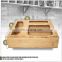 Bamboo Ziplock Bag Storage Organizer for Desk Drawer or Wall Mount Food Storage Bag Organizer Box