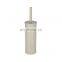 Home Decoration Stainless Steel Garbage Bin Toilet Brush Holder 3 Piece Bath Accessory Set