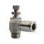 Choke valve Air Flow Speed Control Valve Stainless steel pneumatic throttle valve
