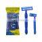 IGUETTA 5pcs/bag Disposable Male Razor Germany Stainless Steel Twin Blades Men Shaving Razor Plastic Stick Aloe Strip GF2-1844