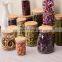 amazon top seller bamboo storage bottles clear glass spice food jars home storage & organization kitchen tabletop container
